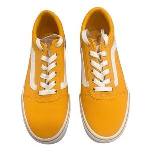 Vans Ward Canvas Mango Mojito Low Top Sneakers Yellow White Lace Up Size 7.5
